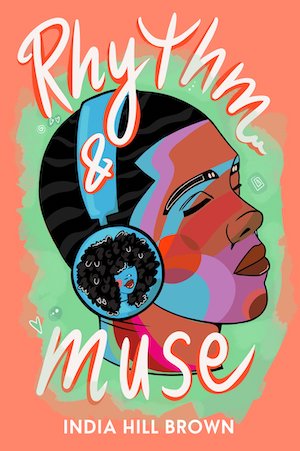 Cover of Rhythm and Muse, featuring a young black man wearing over-ear headphones