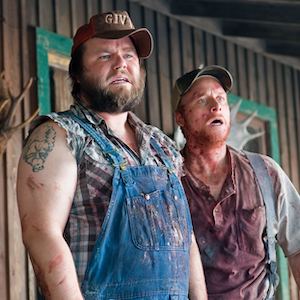 Tyler Labine and Alan Tudyk as Tucker and Dale from Tucker and Dale vs. Evil