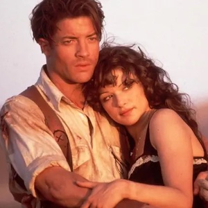 Brenden Frasier and Rachel Weisz in The Mummy