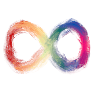 A rainbow infinity symbol representing the Autism spectrum