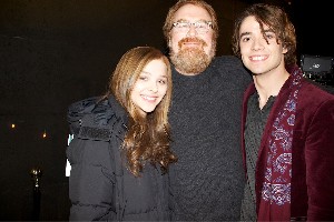 Chloe Moretz and Jamie Blackley with director R.J. Cutler