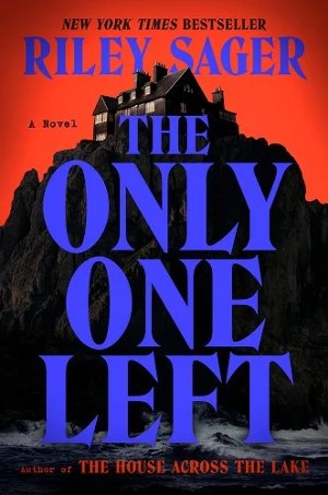 Cover of The Only One Left, with a house on top of a forbidding cliff above the ocean